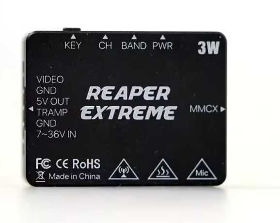 Foxeer Reaper Extreme 4.9–6G 3W 80CH VTx відеопередавач для FPV-дронів