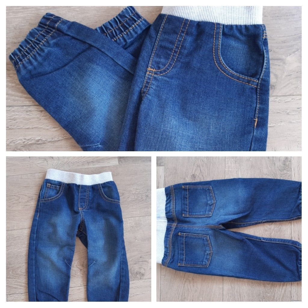 Jak nowe spodnie jeansy F&F r.86