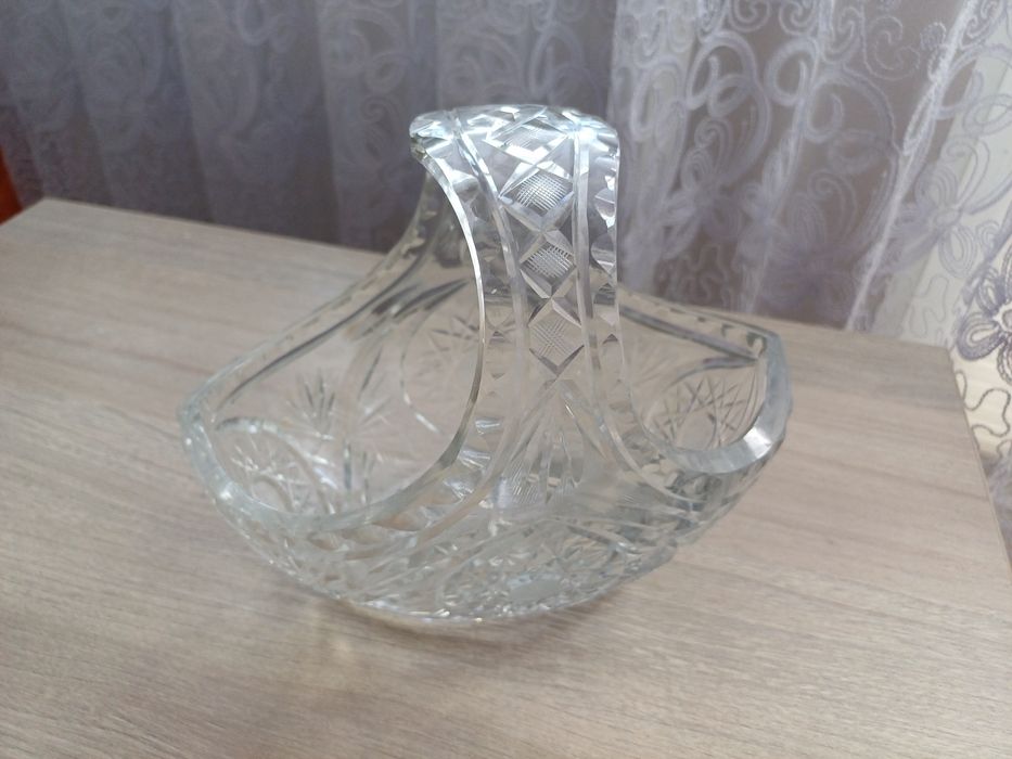 Koszyczek kryształowy PRL