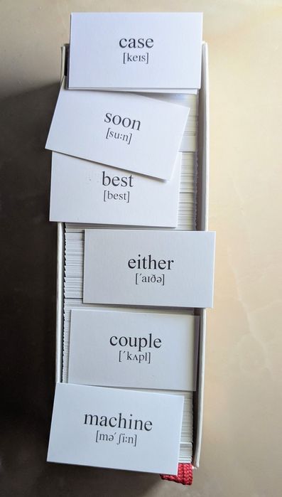 Набор карточек для изучения слов английского языка