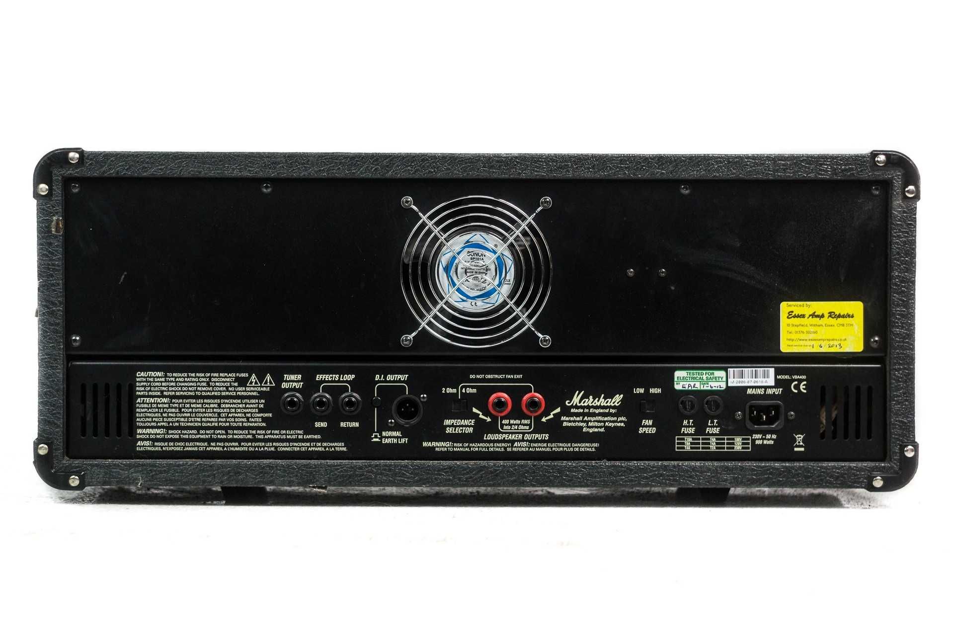 Marshall VBA 400 lampowy wzmacniacz basowy UK 2002 Lemmy zamiana