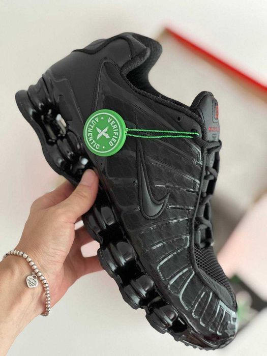 Мужские кроссовки Nike Shox LT Triple Black. Размеры 40-45