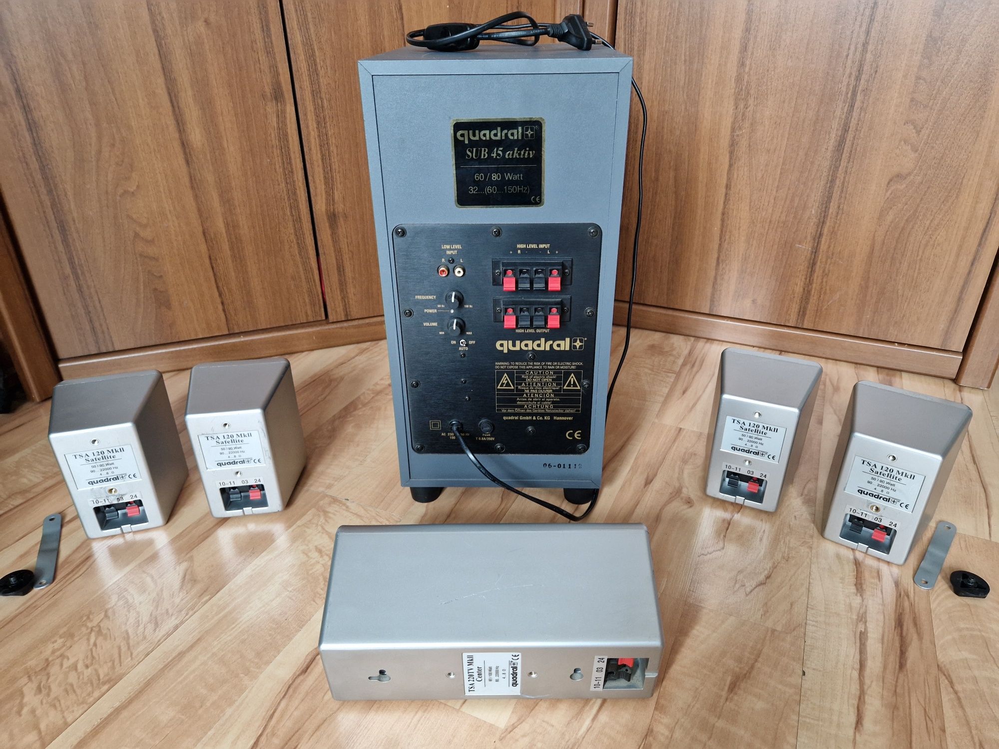 Quadral kino domowe subwoofer kolumny głośniki