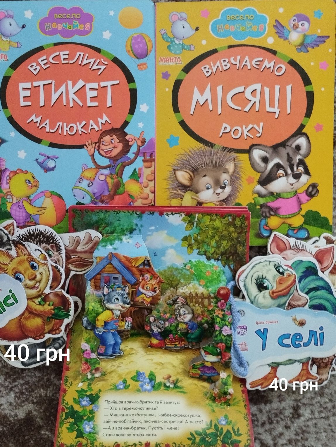 Дитячі книги картонки, ранній вік