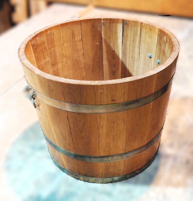 Donica ogrodowa dębowa