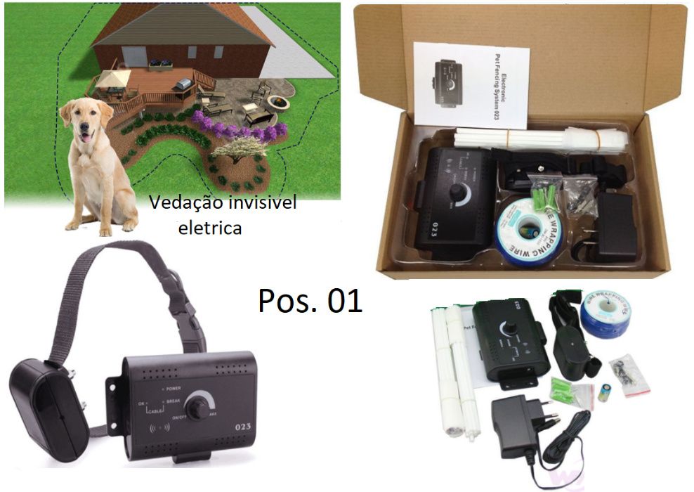 Cerca Vedação Barreira Elétrica Invisível para Cão (NOVO)