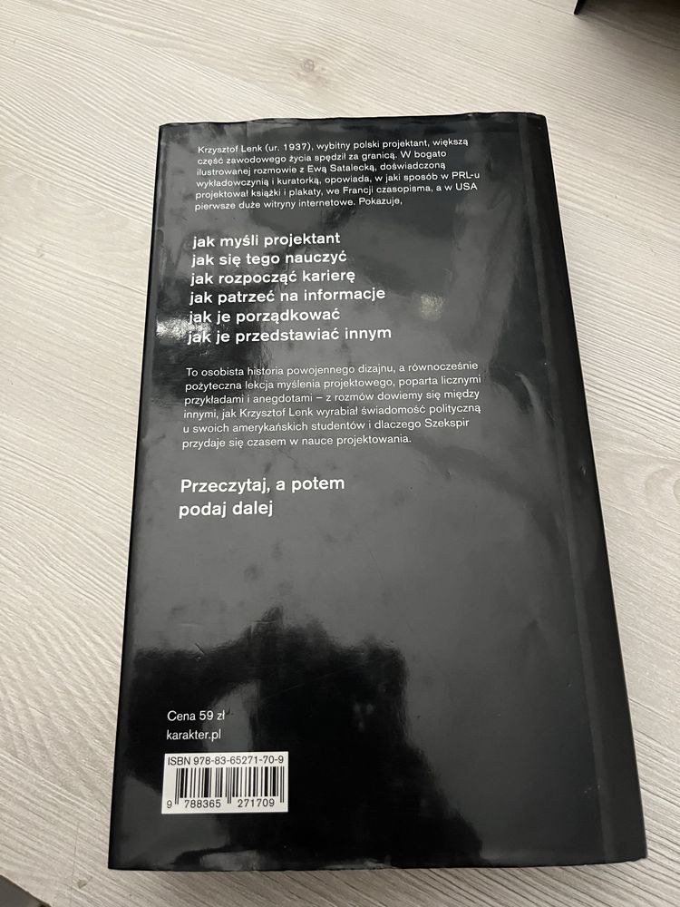 Podaj dalej dizajn, nauczanie, życie K. Lenk i E. Satalecka