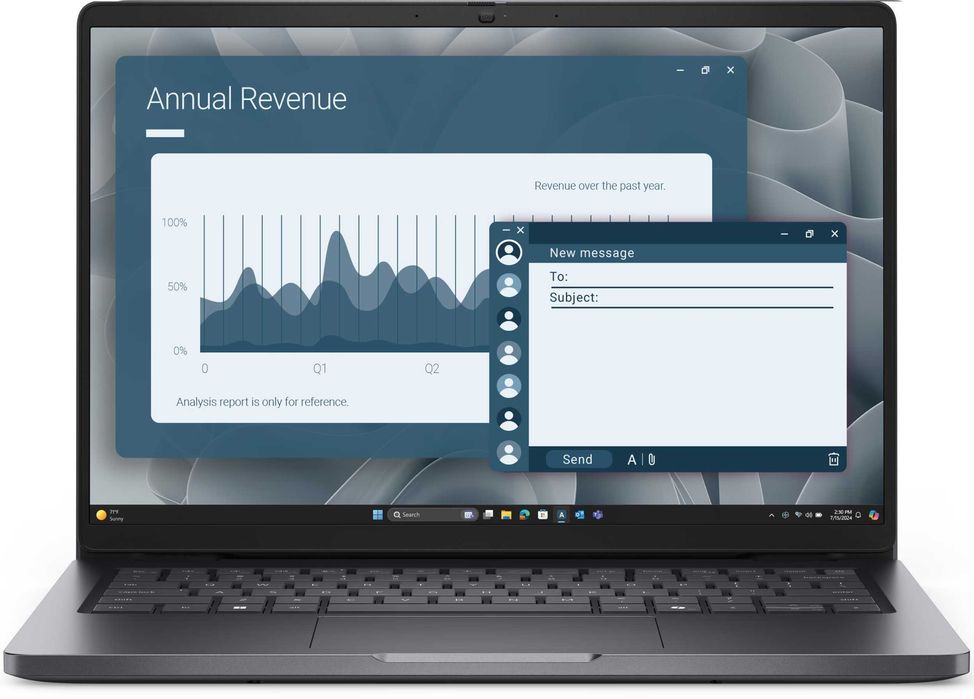 Laptop Dell Pro 14 Ryzen 5 220, 16GB, 512GB, R740M, 14" FHD+, W11P, 3Y