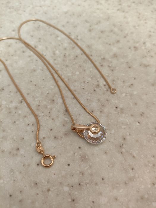 Цепочка с кулоном цирконий 45 см