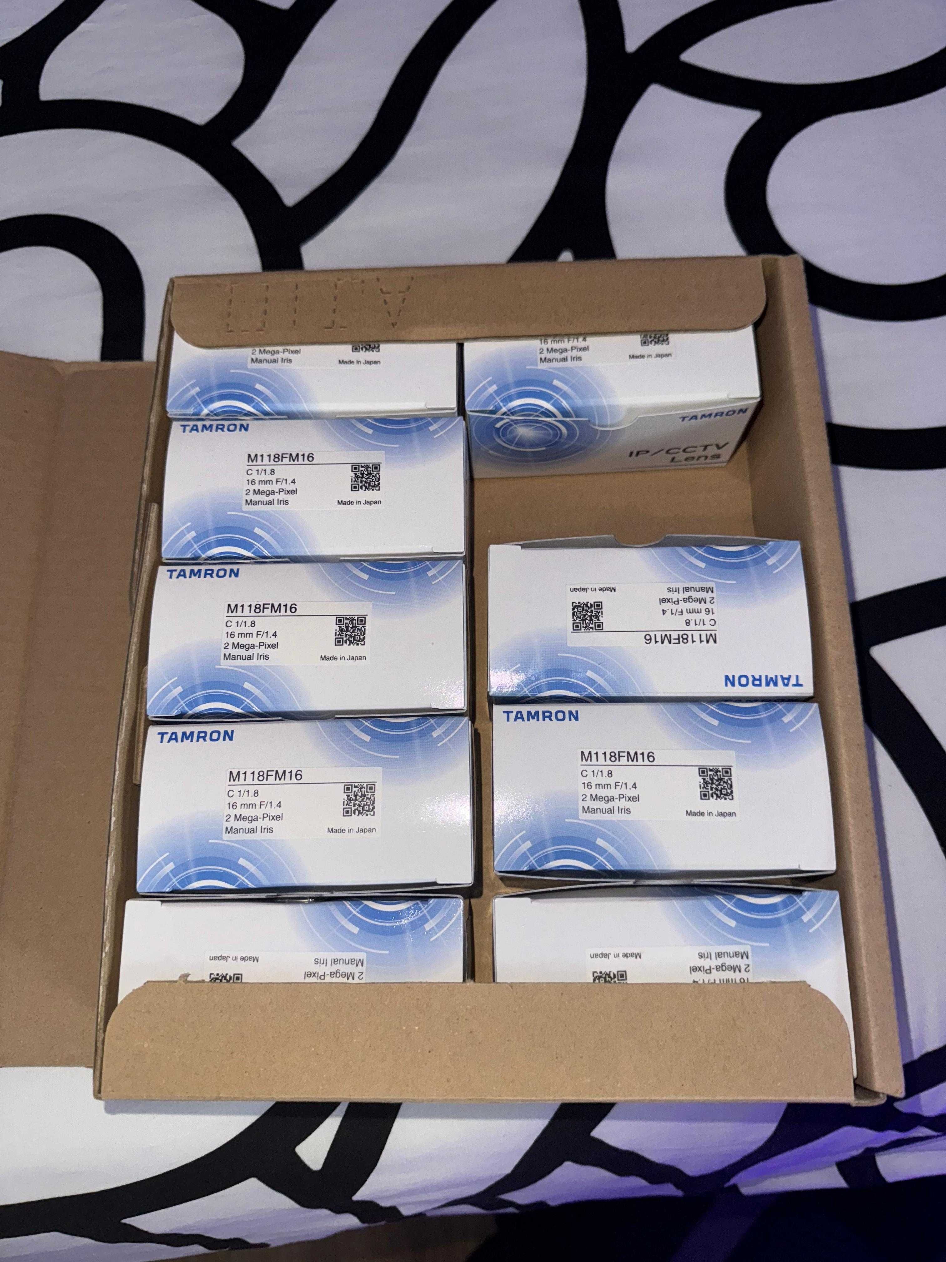 Lentes CCTV Tamron M118FM16 NOVAS com Caixa