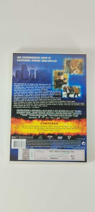 Next - Sem Alternativa - DVD - Nicolas Cage