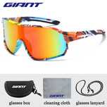 Okulary LOGO GIANT rowerowe MTB, Szosa NOWE zestaw red