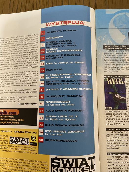Świat Komiksu 26 (1/2002) Egmont 2002