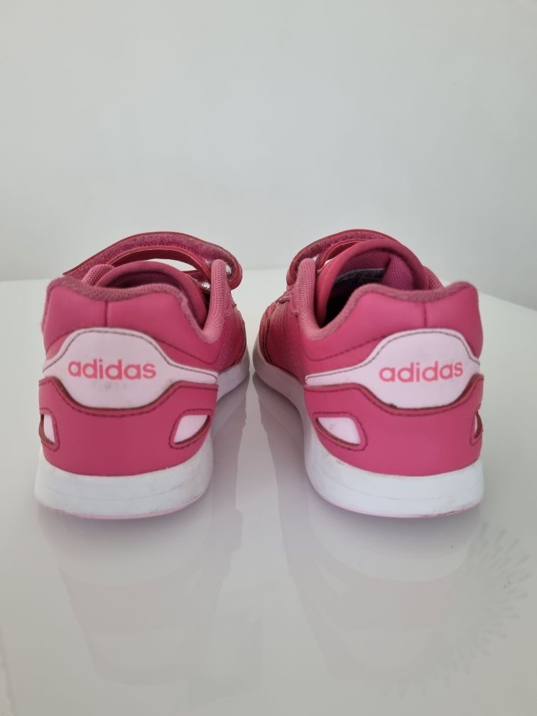 Buty Adidas różowe na rzepy dla dziewczynki rozm 33