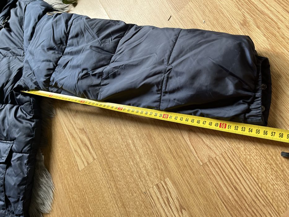 Kurtka puffer Quiksilver granatowa puchowa M markowa