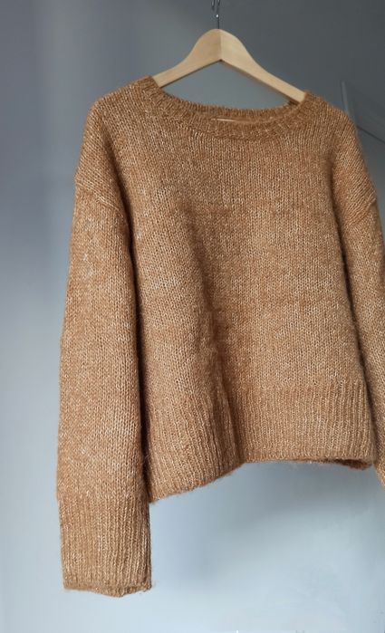 Wełniany sweter H&M oversize wełna alpaka