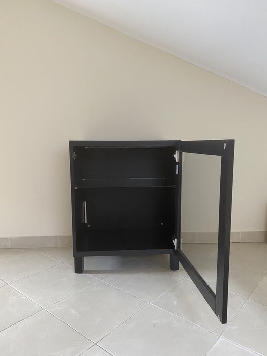 Estante BESTA preto-castanho