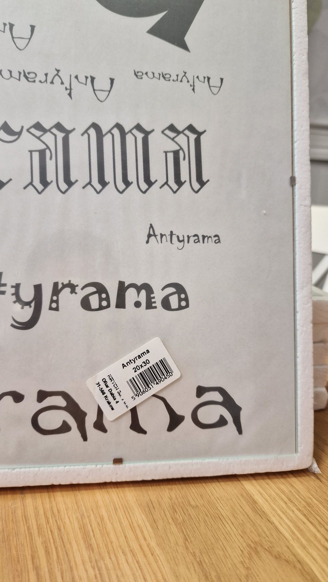 Antyrama 20x30 cm SZKŁO