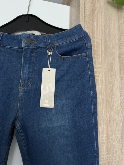 Pieces nowe z metką spodnie jeansowe dżinsy M/L dzwony