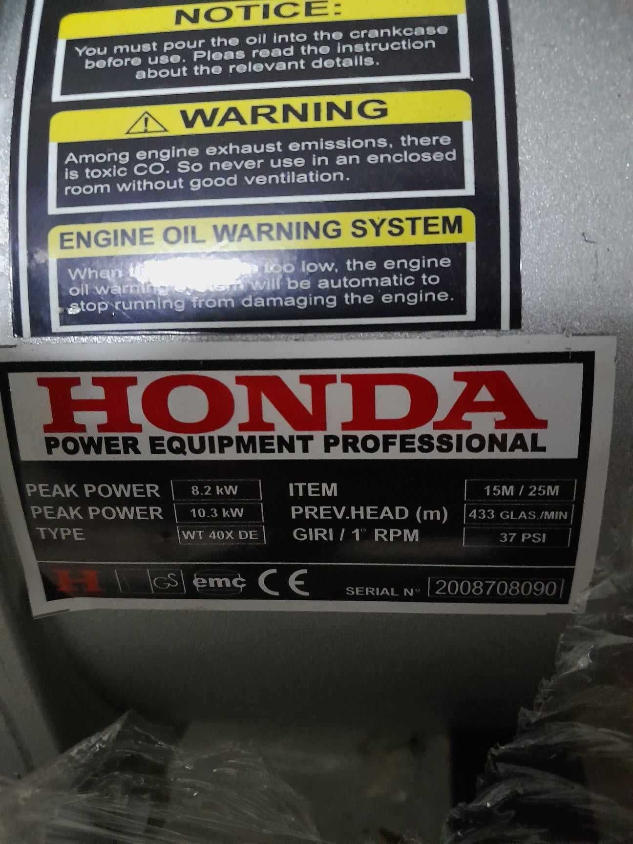 NOWA Pompa szlamowa Honda WT40 X DE 8,2 kW