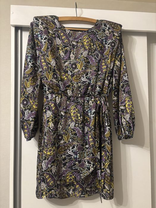 Krotka sukienka , wielokolorowa , kwiaty roz 38/M Zara