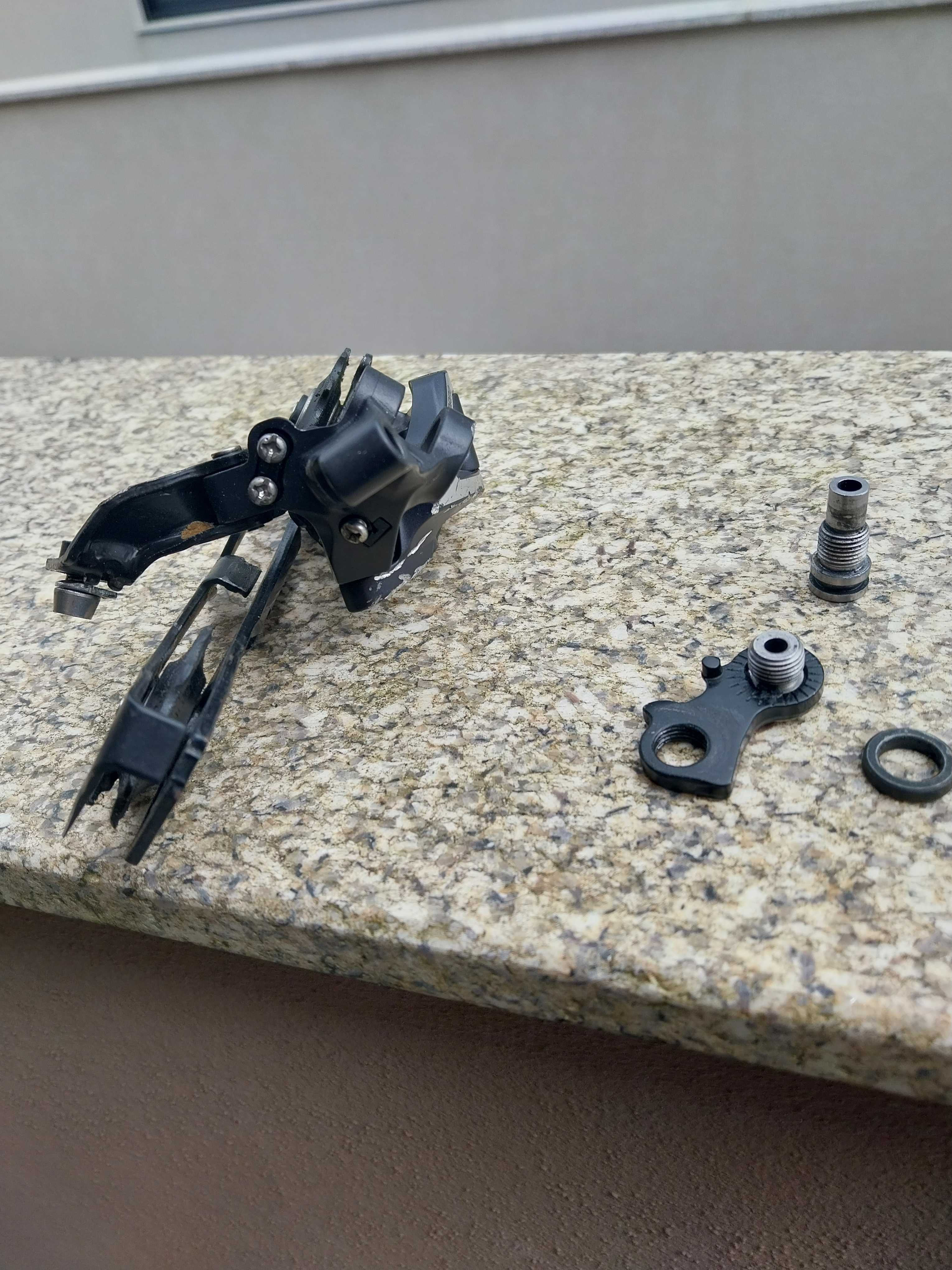 Desviador Shimano SLX 10v e Pastilhas metálicas travões BTT Shimano