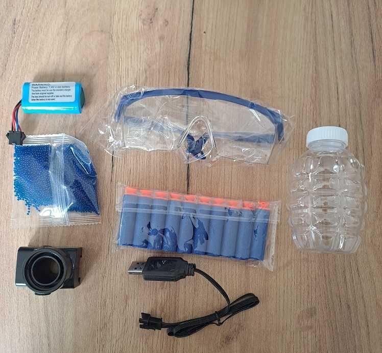 Pistolet karabin 2w1 kulki żelowe strzałki