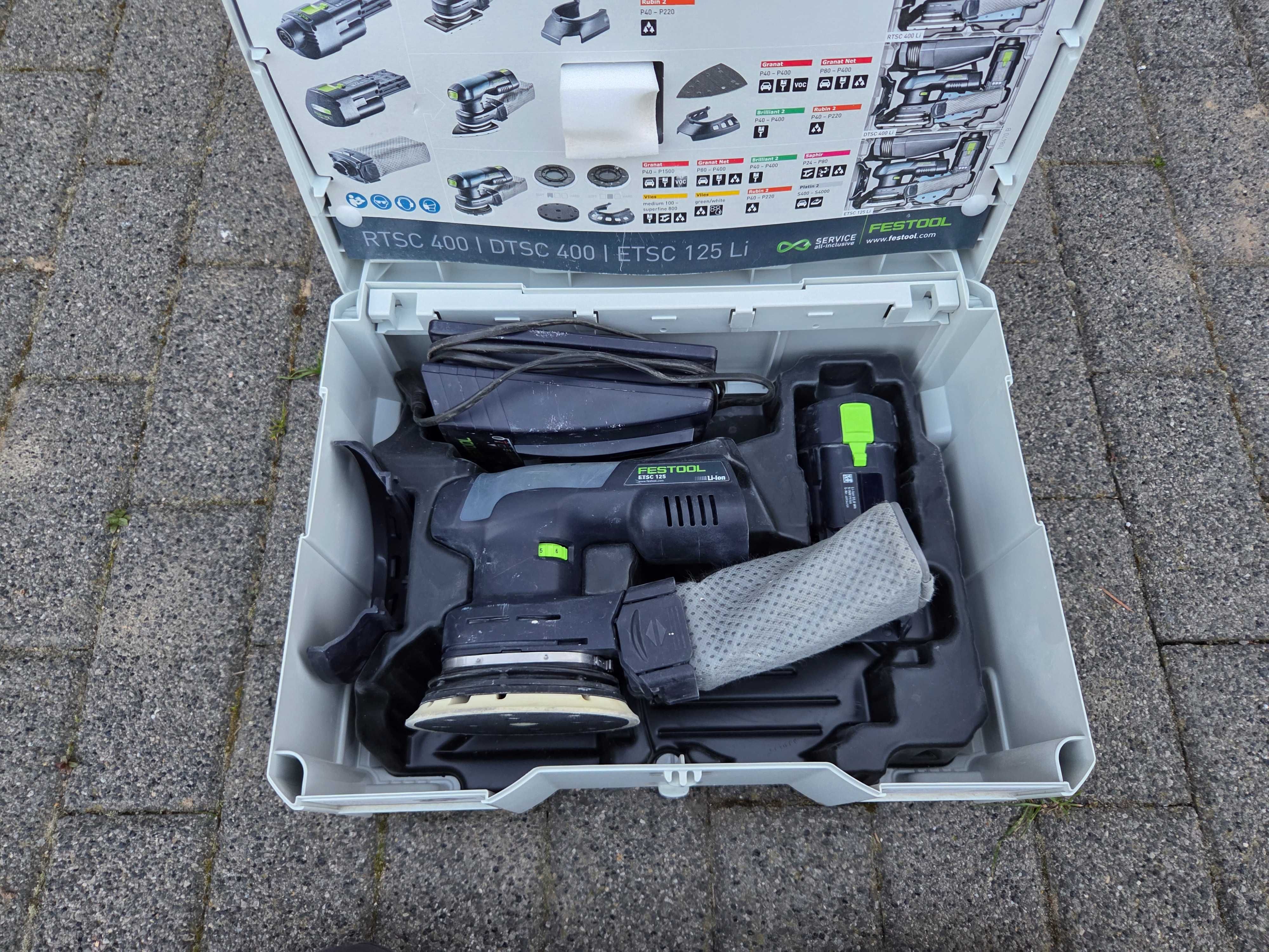 Szlifierka akumulatorowa mimośrodowa Festool ETSC 125 LI