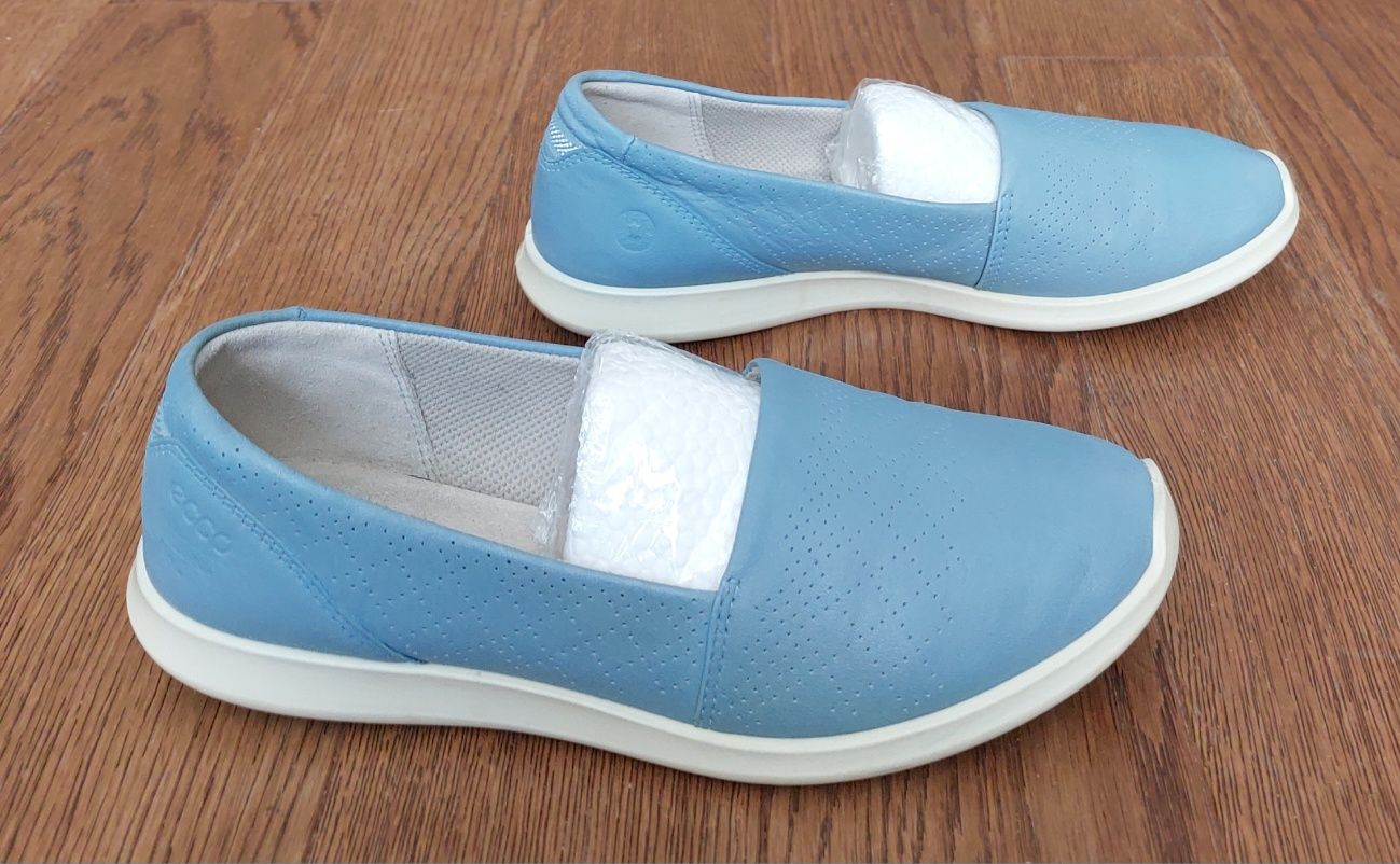 Ecco туфли мокассины ориг.р.38(24см)
