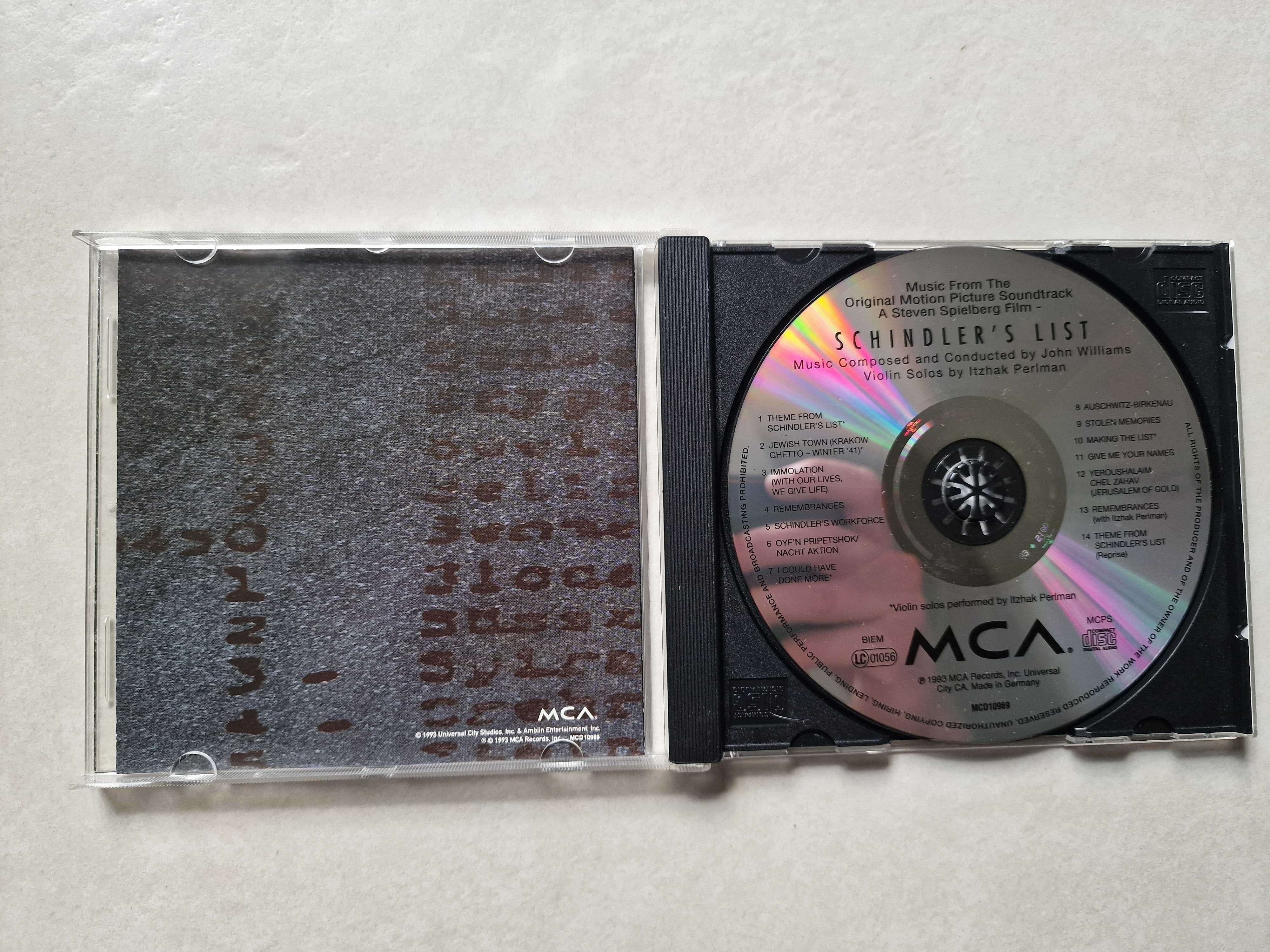 OKAZJA! Płyta CD Schindler's list Lista Schindlera soundtrack Muzyka