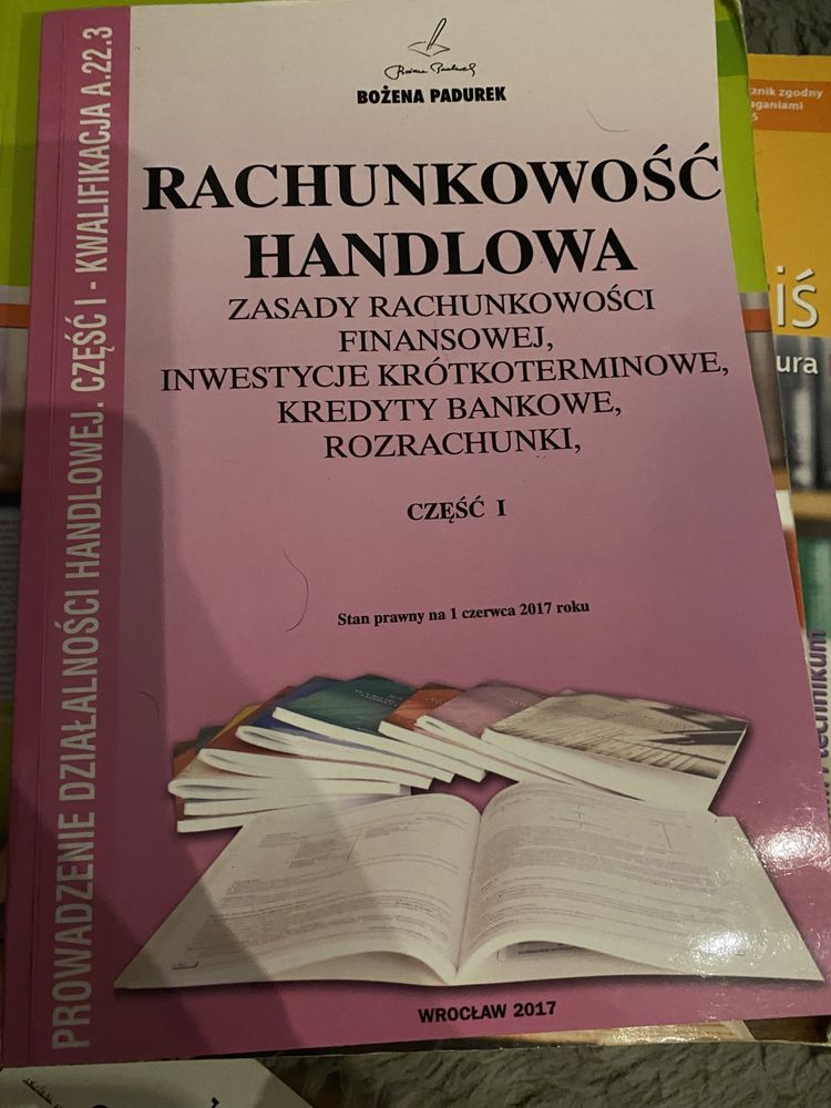 Książka podręcznik do rachunkowości handlowej finanse liceum technikum