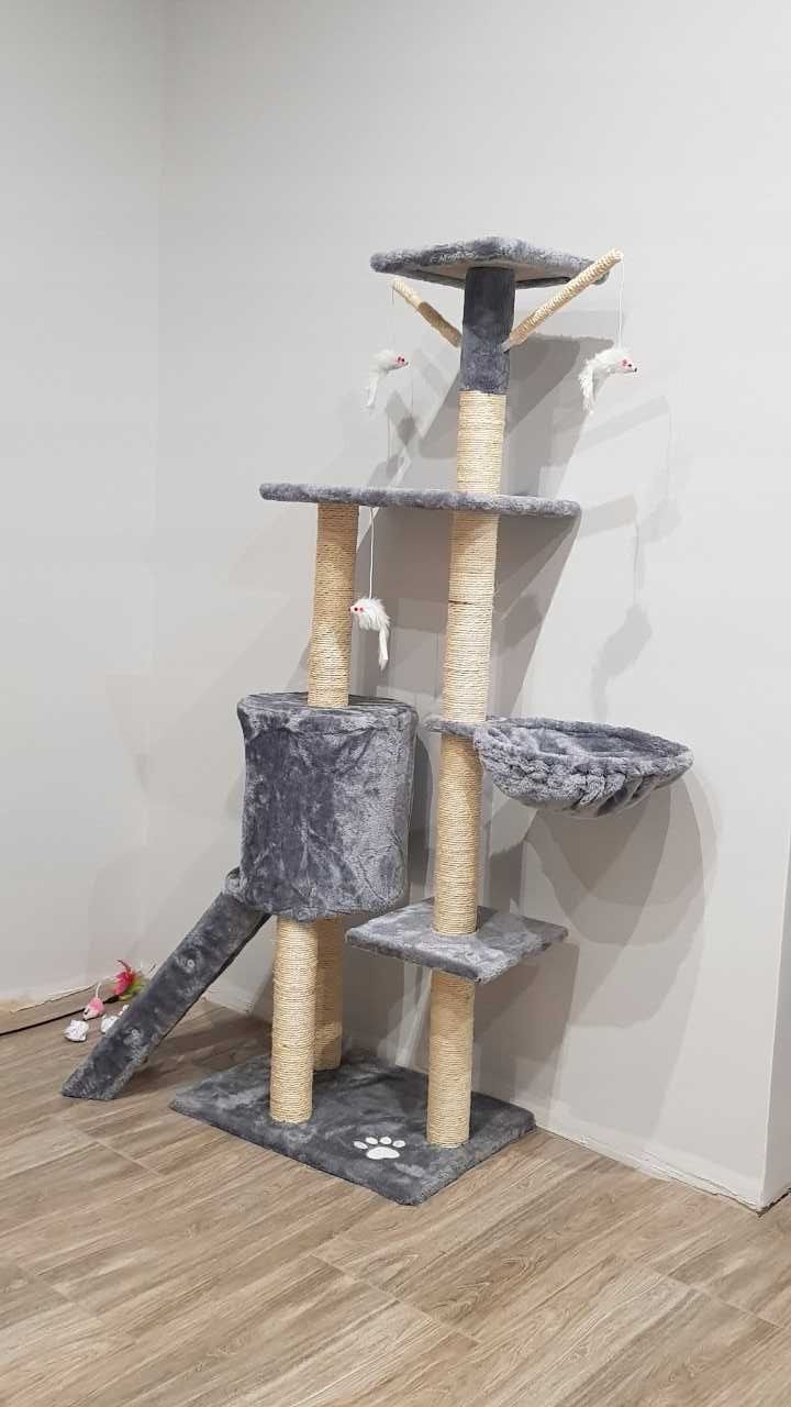 Когтеточка для кошек TREE MOUSE HOUSE 138см XL В наличии