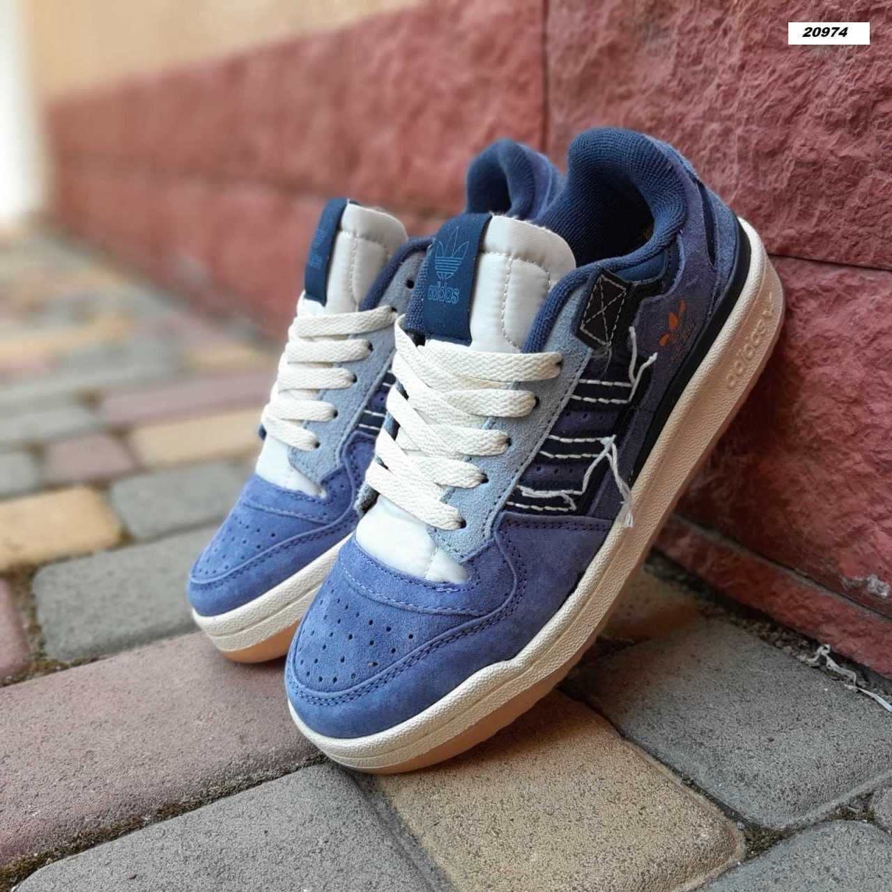 Жіночі кросівки Adidas Forum 84 Low синій 20974 ТОП