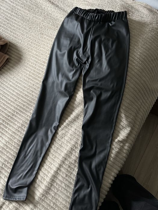 Лосини легінси шкіряні кофта легінси рубчик