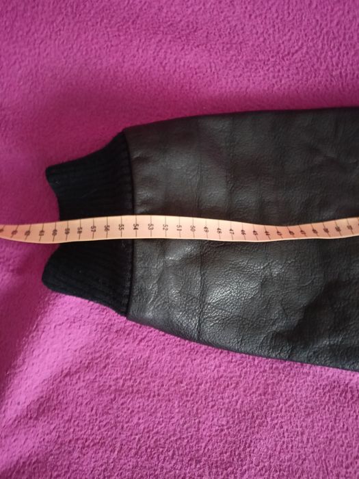 Męska kurtka skórzana bomberka