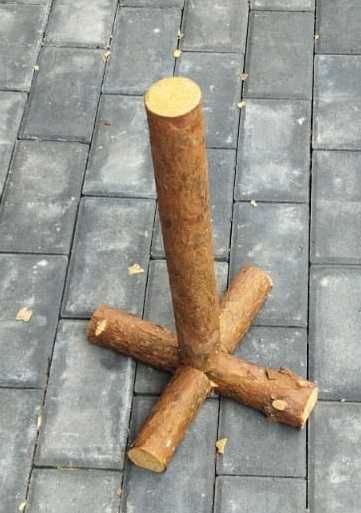 stojak niski sosnowy