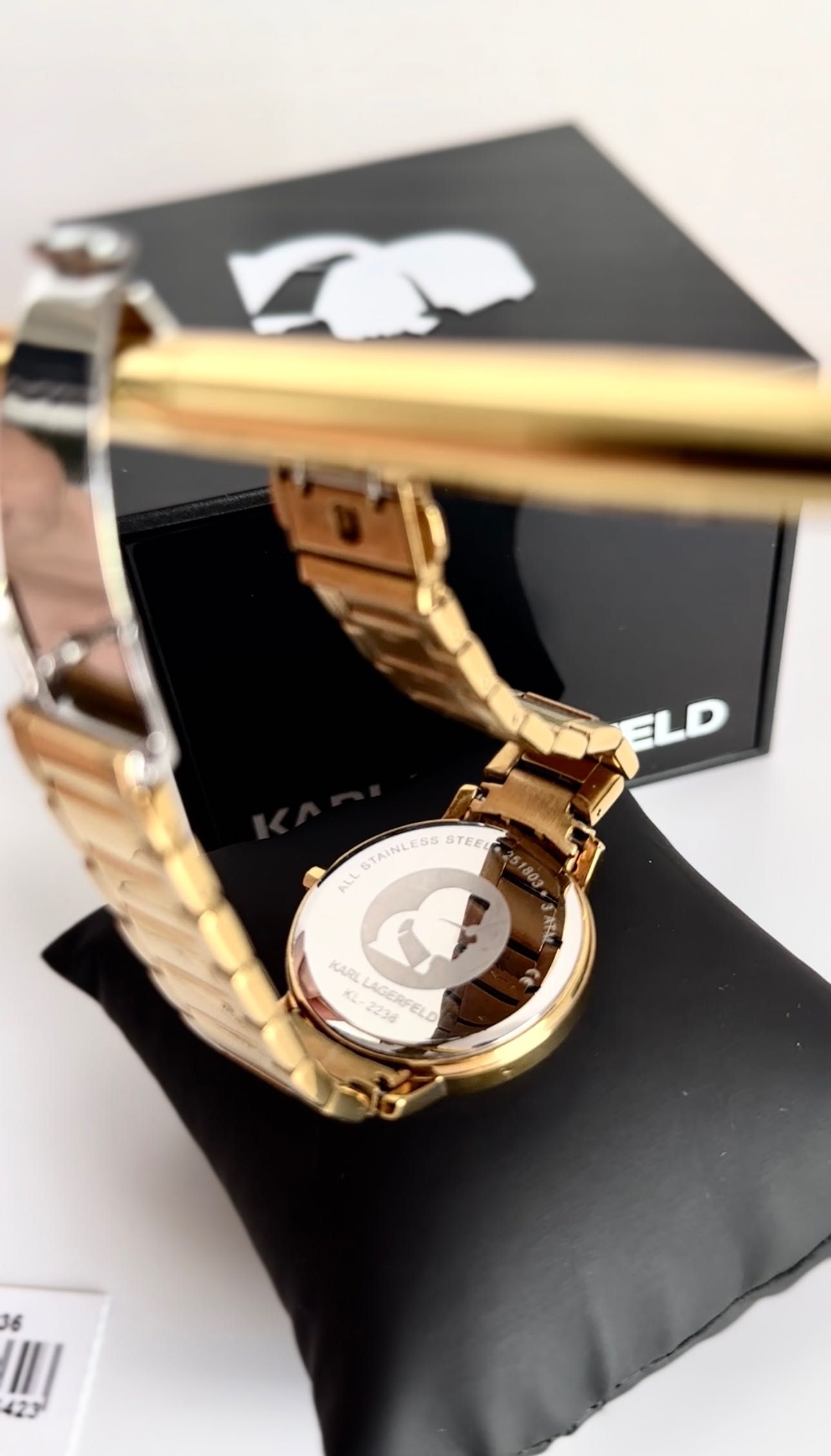 Złoty zegarek KARL LAGERFELD