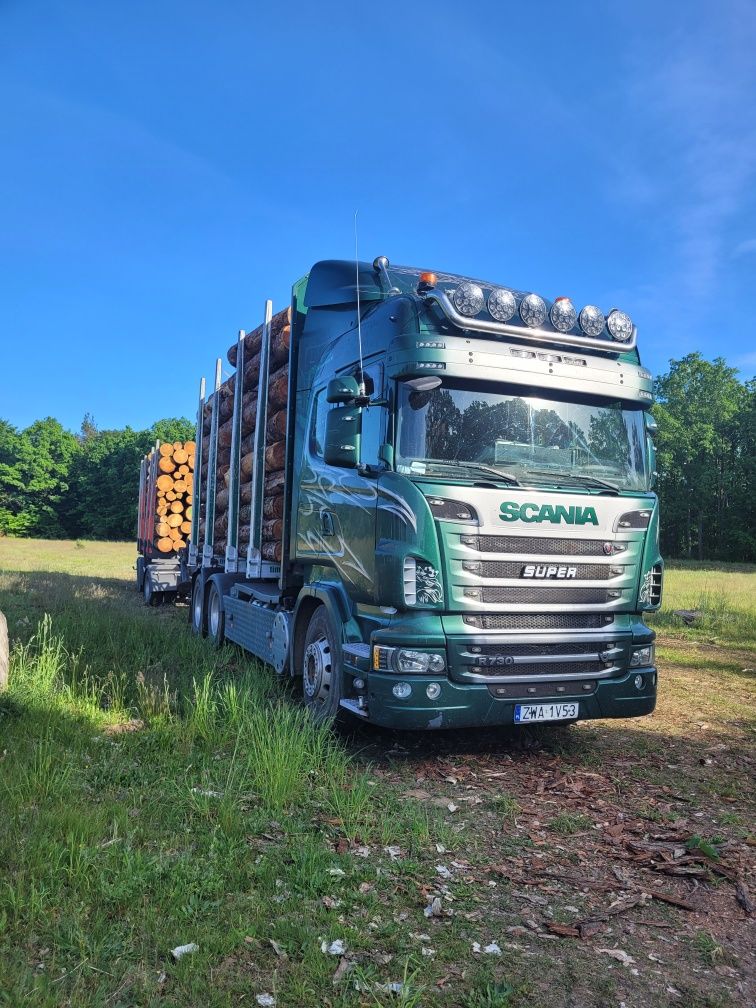 Scania R730 zestaw do drewna do lasu hds hiab jonsered 1080