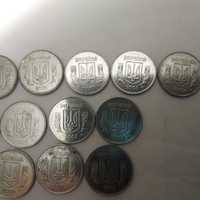 Монеты одна и две копейки .
