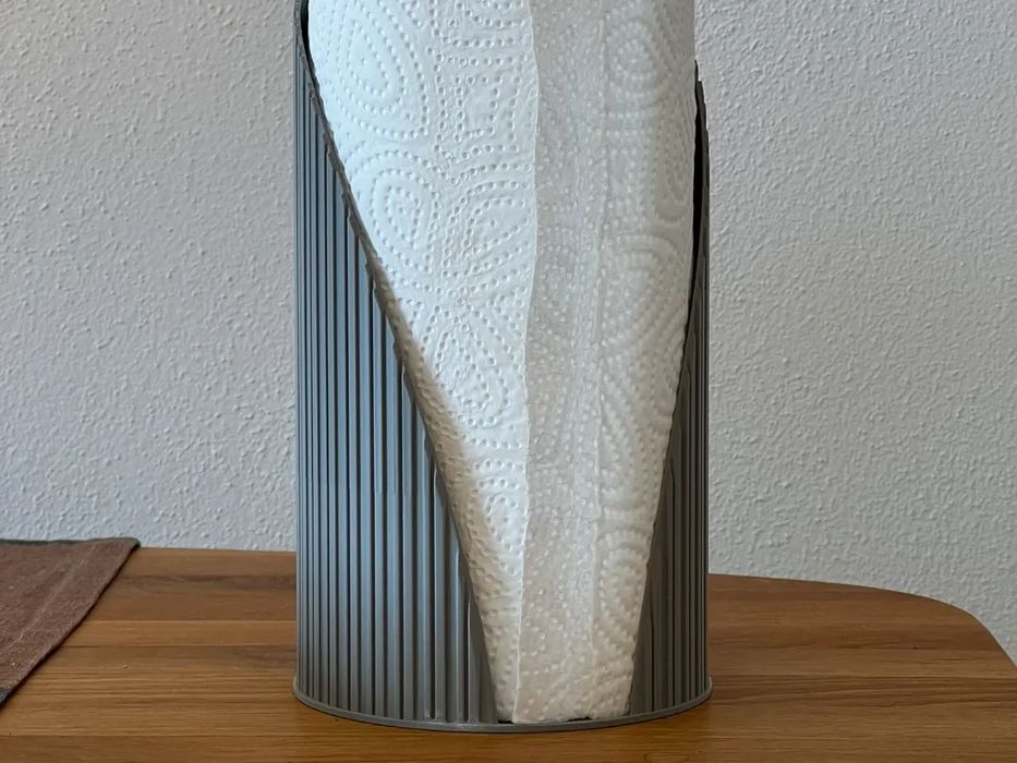 Suporte Rolo Cozinha Moderno Cinza