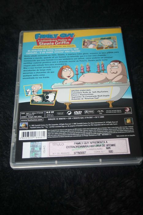 DVD Family Guy  - A etraordinaria vida de Stewie Griffin