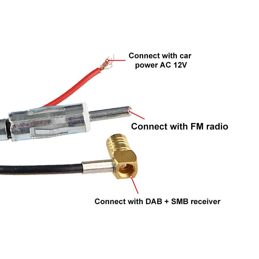 Antena de Teto Universal DAB+FM Amplificada + cabo 5 metros NOVO