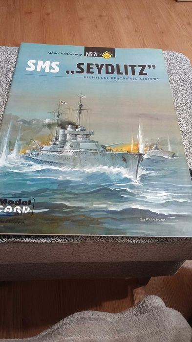 Model kartonowy   SMS "SEYDLITZ"  Niemiecki Krążownik Liniowy