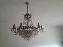 Candeeiro tecto cristal