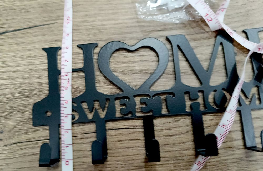 Śliczna nowa ozdoba na ścianę wieszak na klucze Home  6 haczyków