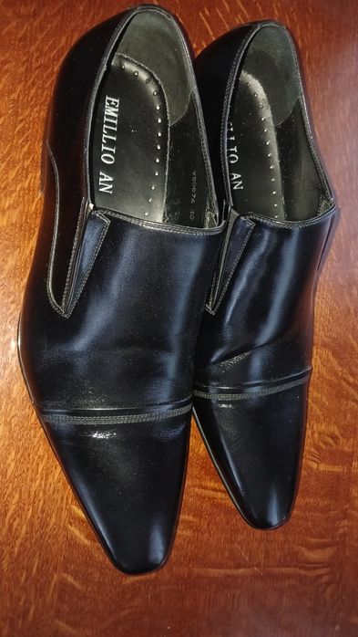 Туфлі чоловічі чорного кольору з натуральної шкіри