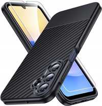 Etui Samsung Galaxy A15 5G Z Osłoną Ekranu 2Szt. Czarny