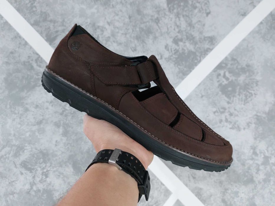 Чоловічі шкіряні сандалі Timberland Великий розмір 50