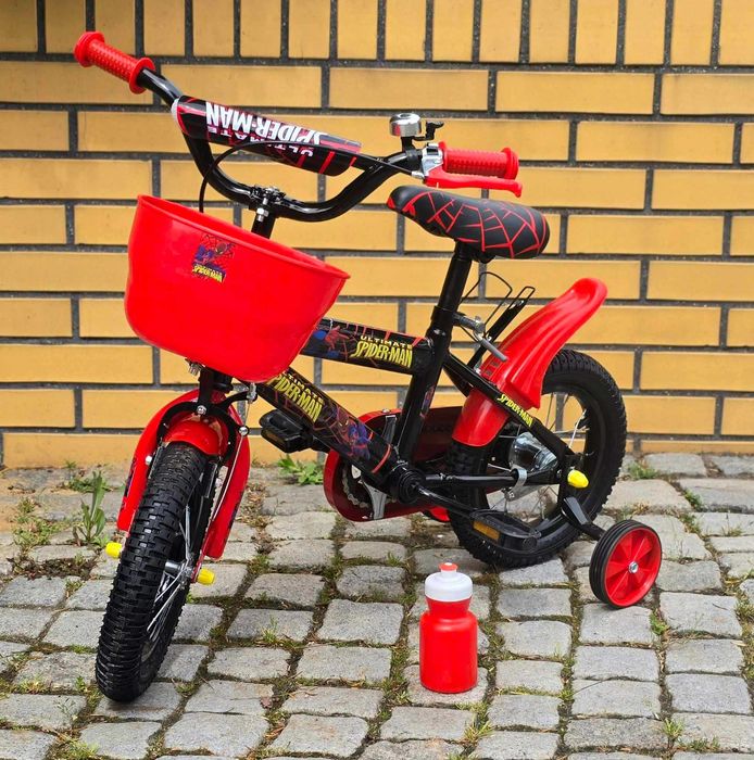 Promocja 299  zł   Rower 12 cali czerwony Spiderman