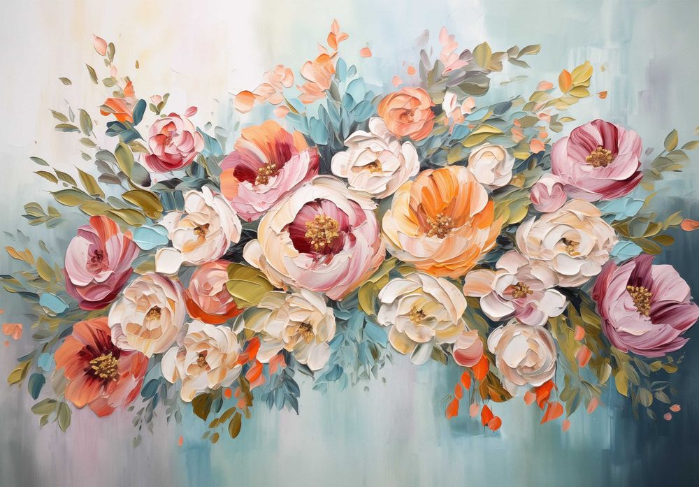 Fototapeta Kolorowe Kwiaty Wiosna Natura 3D Twój Rozmiar + KLEJ